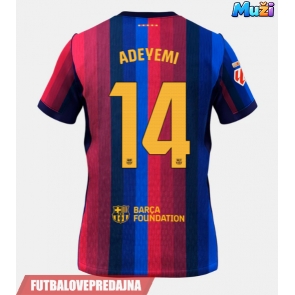 Lacne Muži Futbalové dres Barcelona Karim Adeyemi #14 2026-27 Krátky Rukáv - Domáci